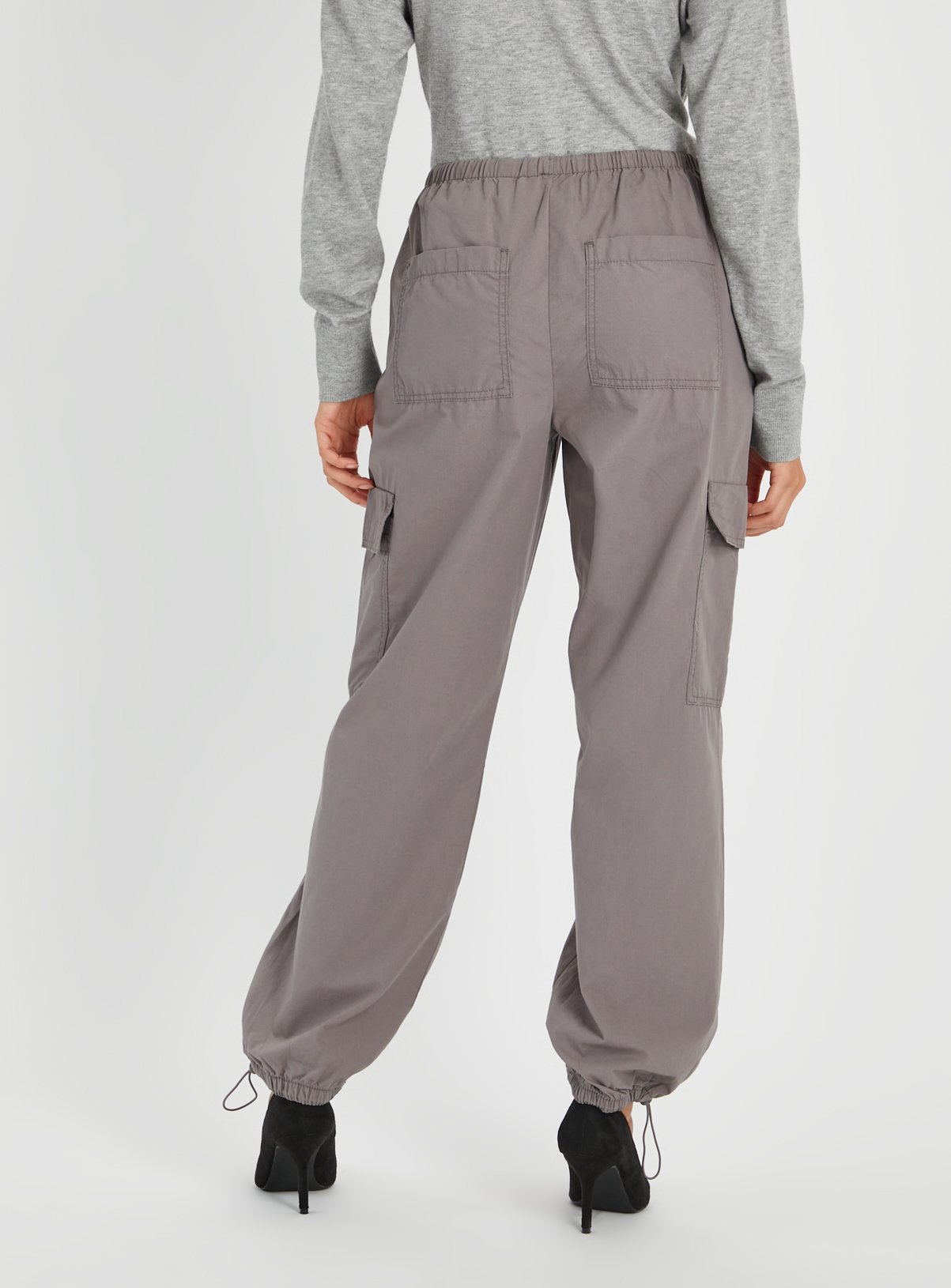 Light Grey Parachute Trousers  12 - Image 4 thumbnail